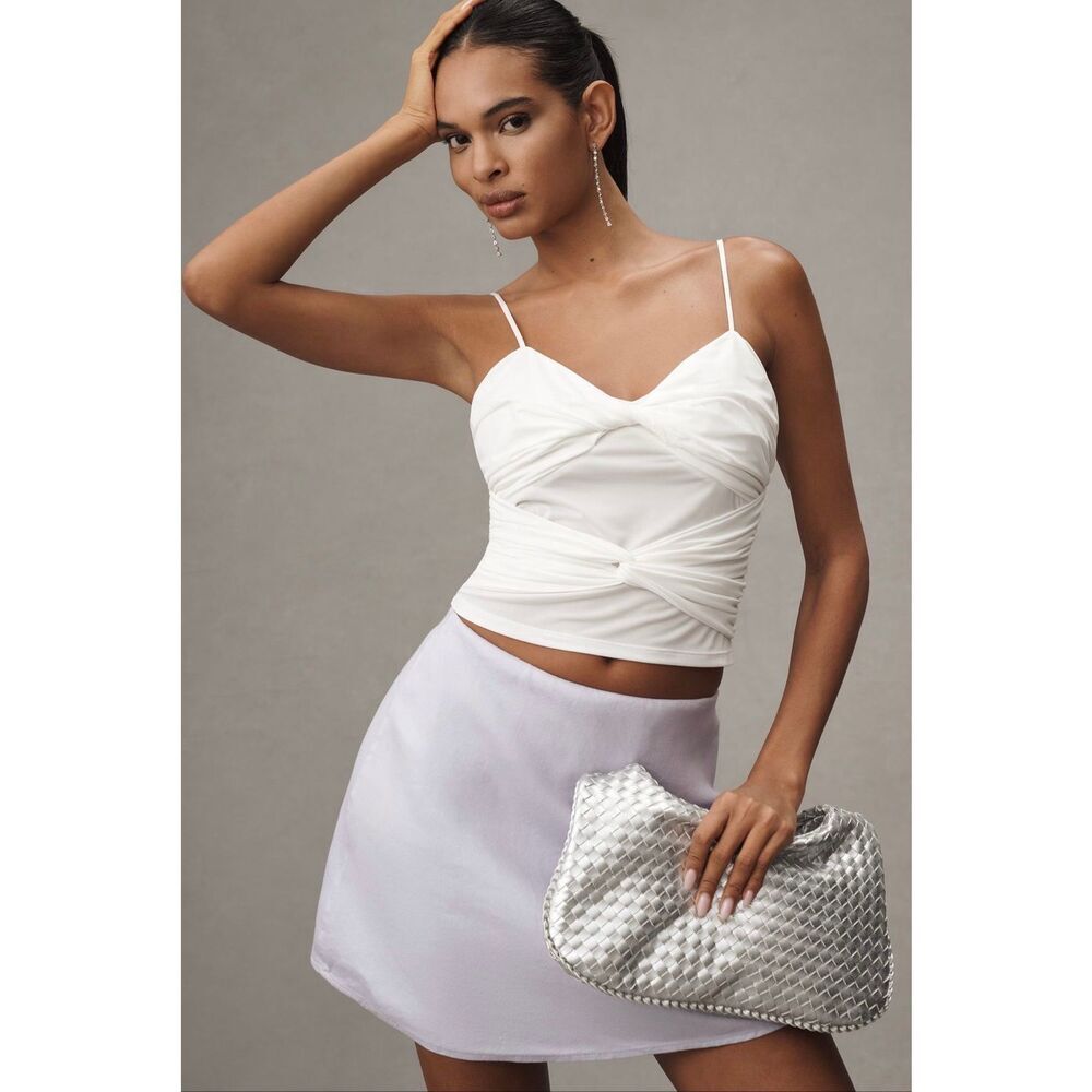 Anthropologie Sunday In Brooklyn Twist Front Tank Top
